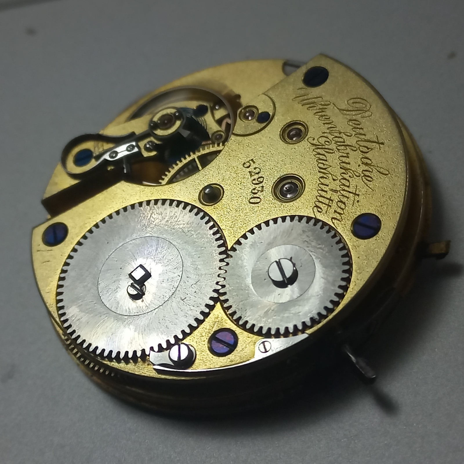 RARE VINTAGE A LANGE SÖHNE GLASHÜTTE POCKET WATCH MOVEMENT