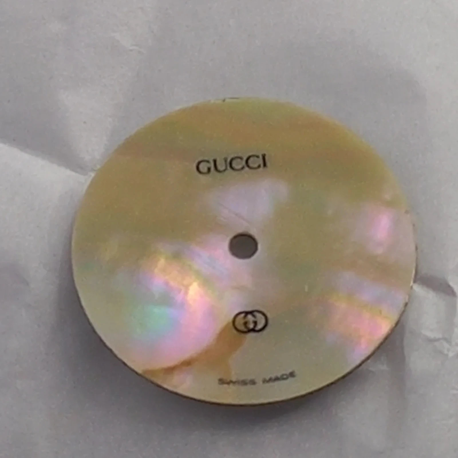 GUCCI Original Dail CAD.MOP. 30O0L Part No. 051.129 COLOR GOLD SKY