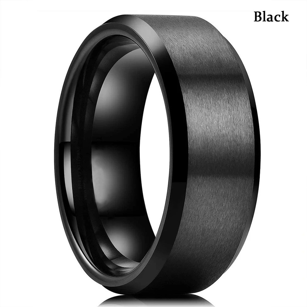 Men Women Gold Plated Blue Black Red Stainless Steel Celtic Dragon Band Ring 8mm