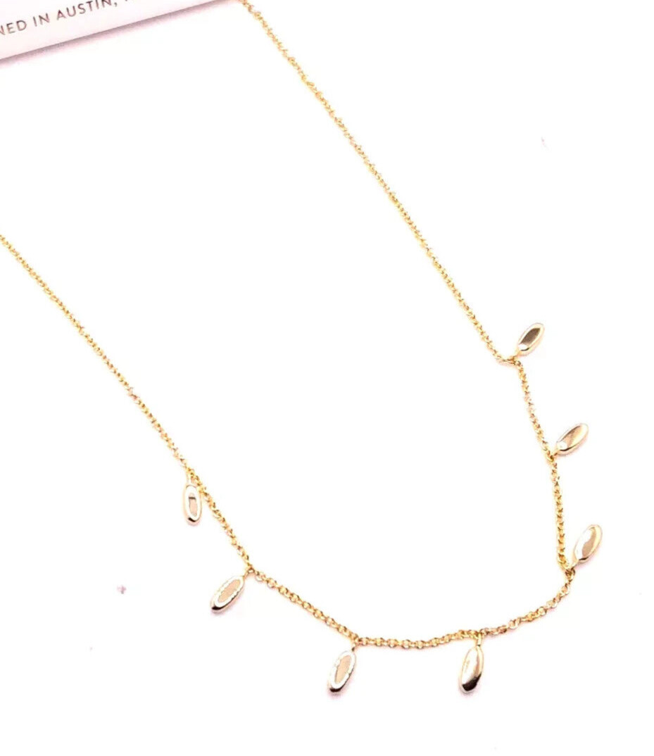 Kendra Scott Jaimee 14k Gold over Brass Delicate Dangle Charm Strand Necklace