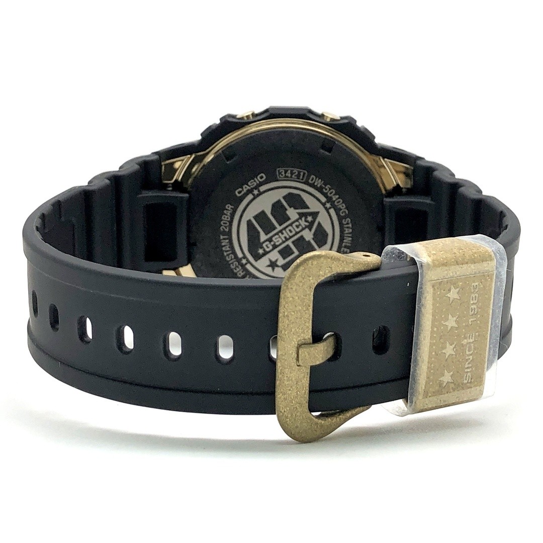 G SHOCK DW 5040PG 1 40th Anniversary Recrystallized Series Black Gold First Gene