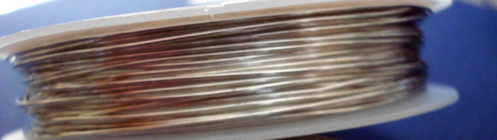26′ .5mm Silver plated copper round wire 24ga create wire wrapped jewelry pw119