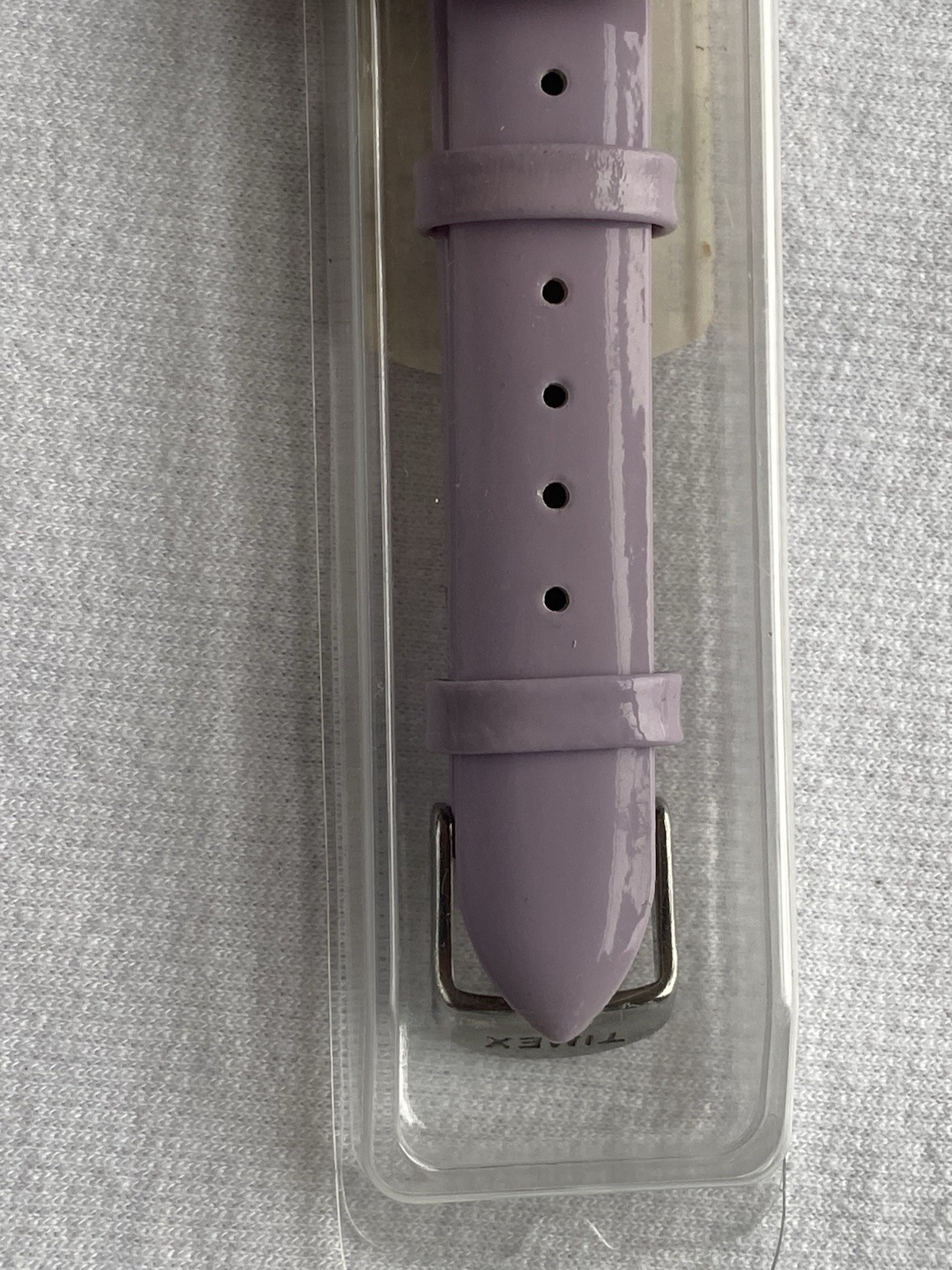 NEW Timex T7B947 TV Two-Piece Patent Leather Wristwatch Band Purple Strap