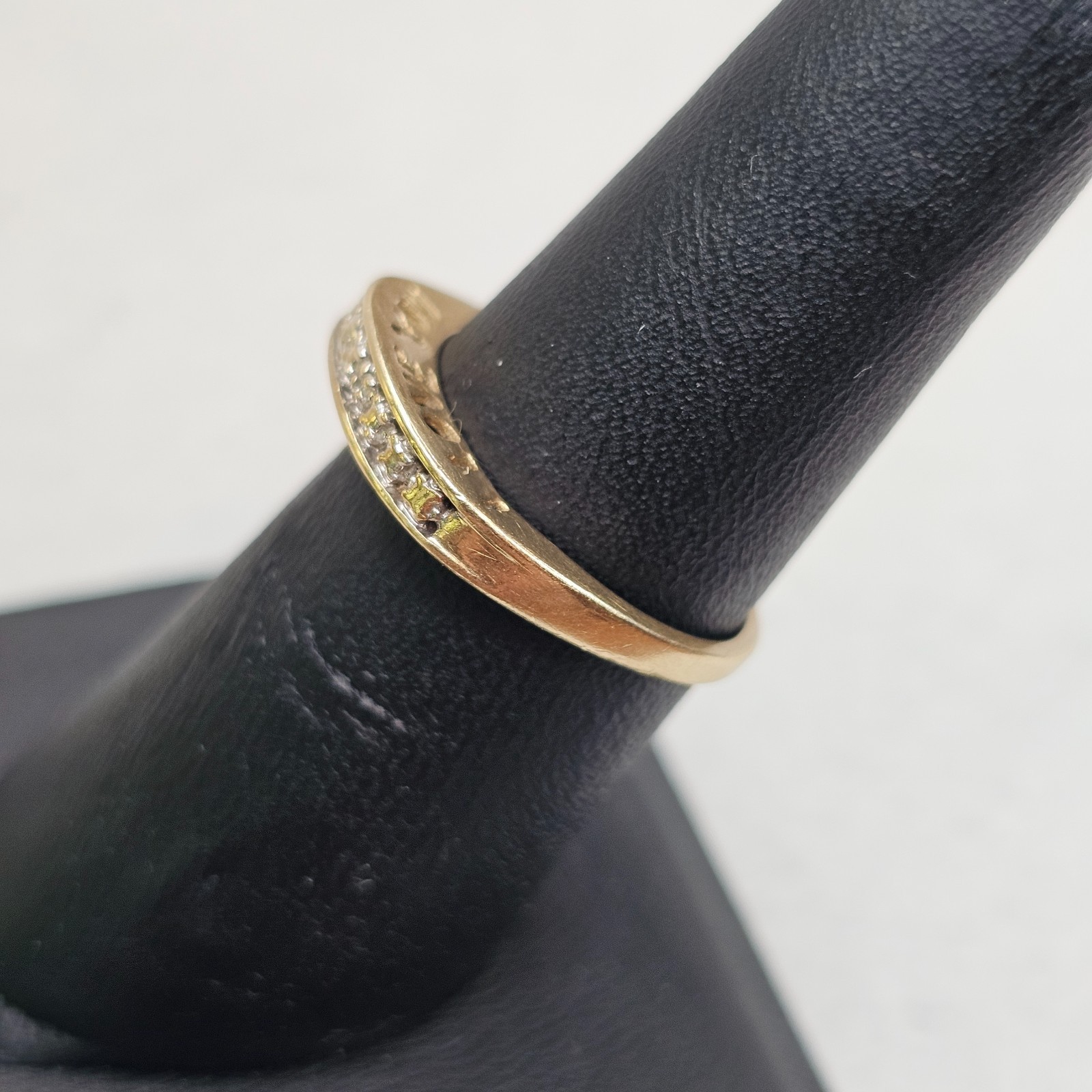 Vintage 10K Gold I Love You Diamond Promise Anniversary Ring Sz 6.75 1.95g