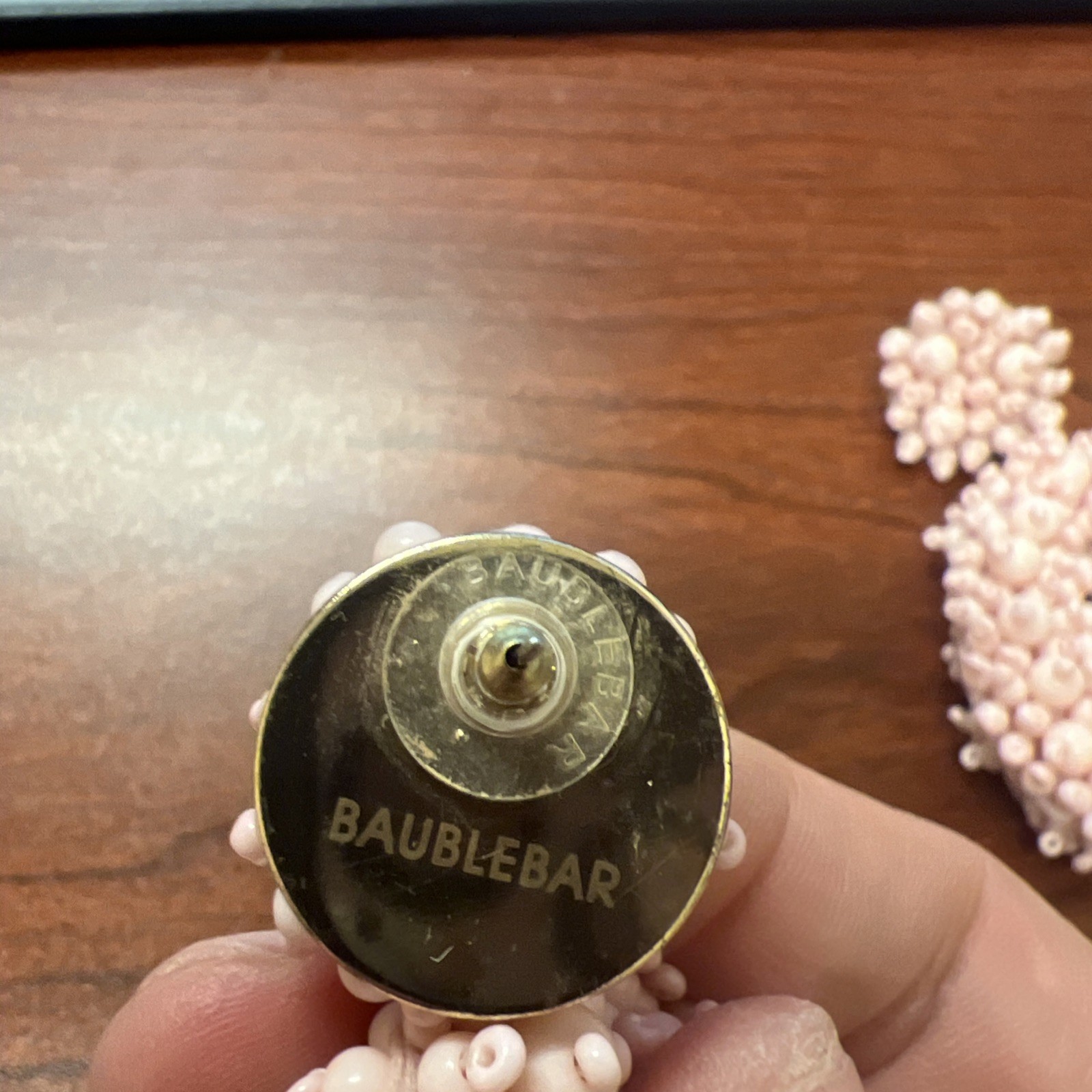Baublebar Earrings Pink/peachy Beaded Fashion Jewelry
