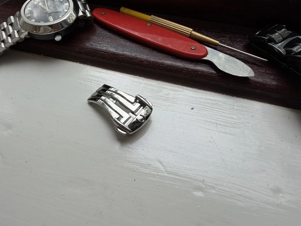 20mm Omega Seamaster Speedmaster Deployment Clasp To Leather Rubber strap