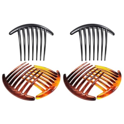 7 Tooth French Twist Comb, 3PCS Plastic Hair Clip, Hair Side Combs, Hair