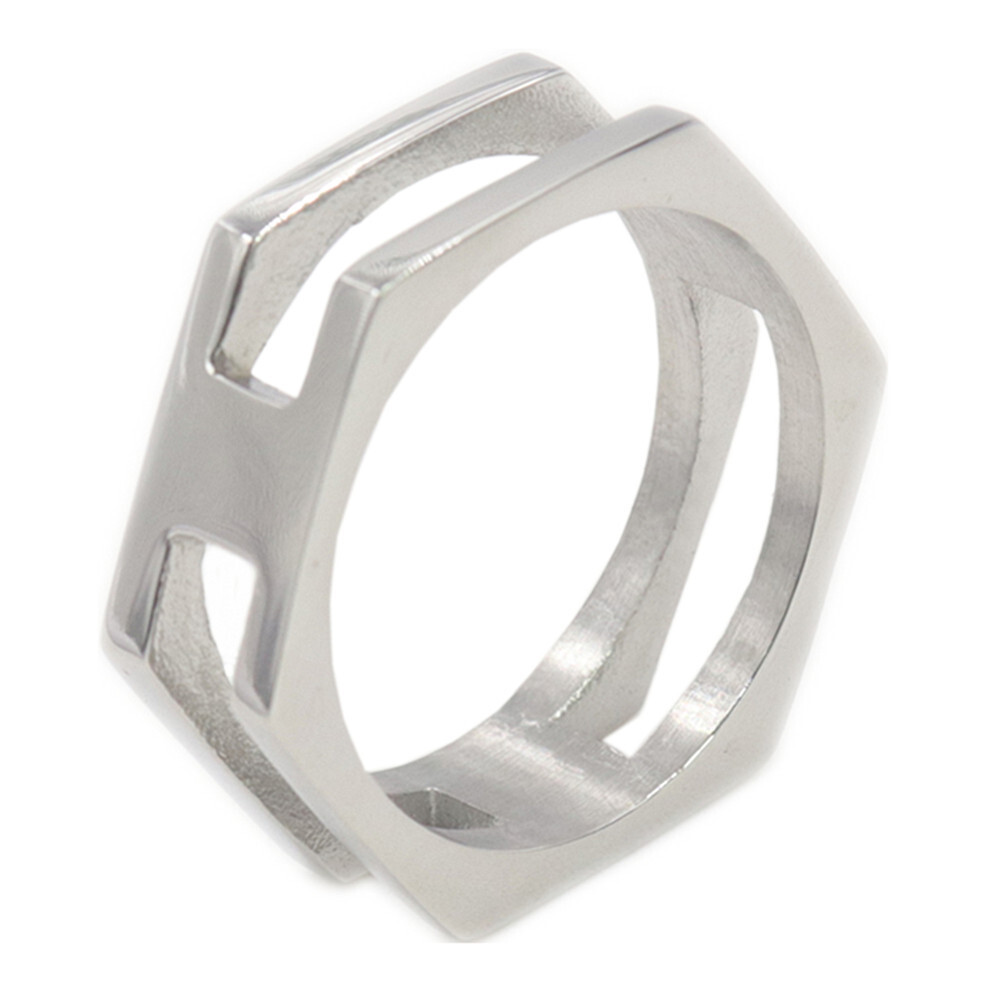 Irregular Polygon Men’s Ring Stainless Steel Ring Personality Trend Fashion