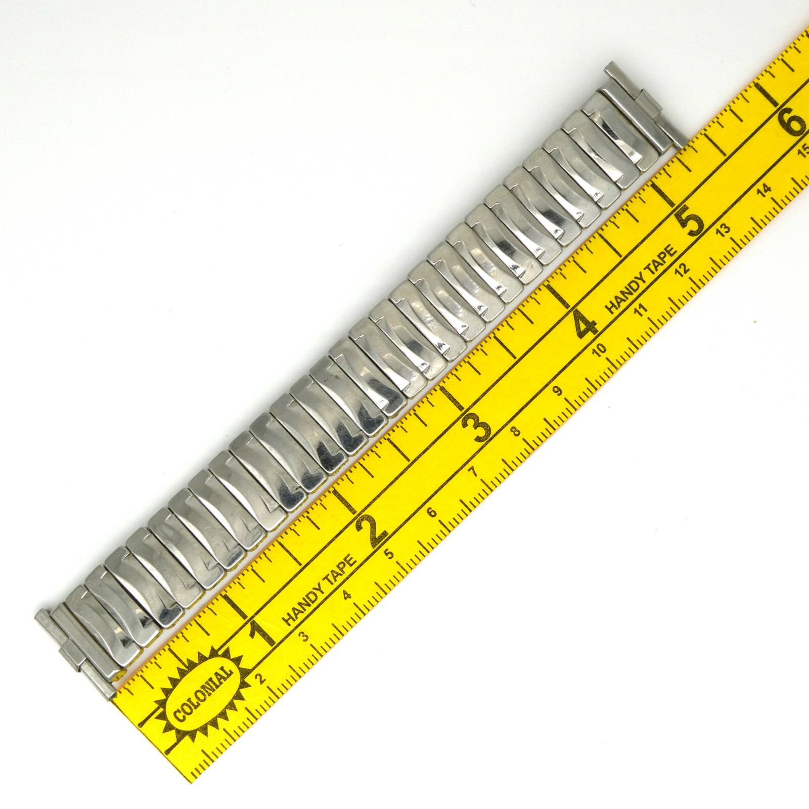 Vintage JB Champion 16.0 mm – 19.0 mm adjustable width steel wristwatch bracelet