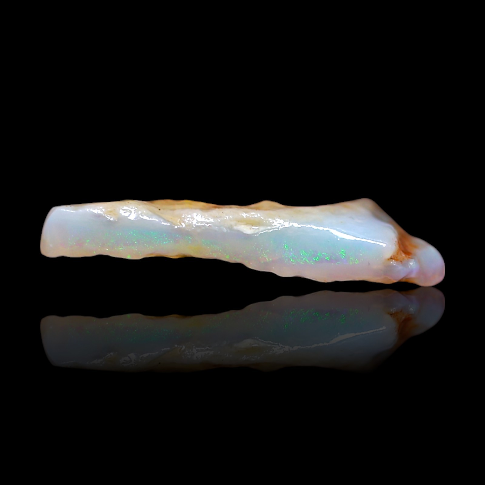 2.50 Cts Natural Fire Opal Rough Artisan Gemstone Pendant Supply 15x12x3 mm