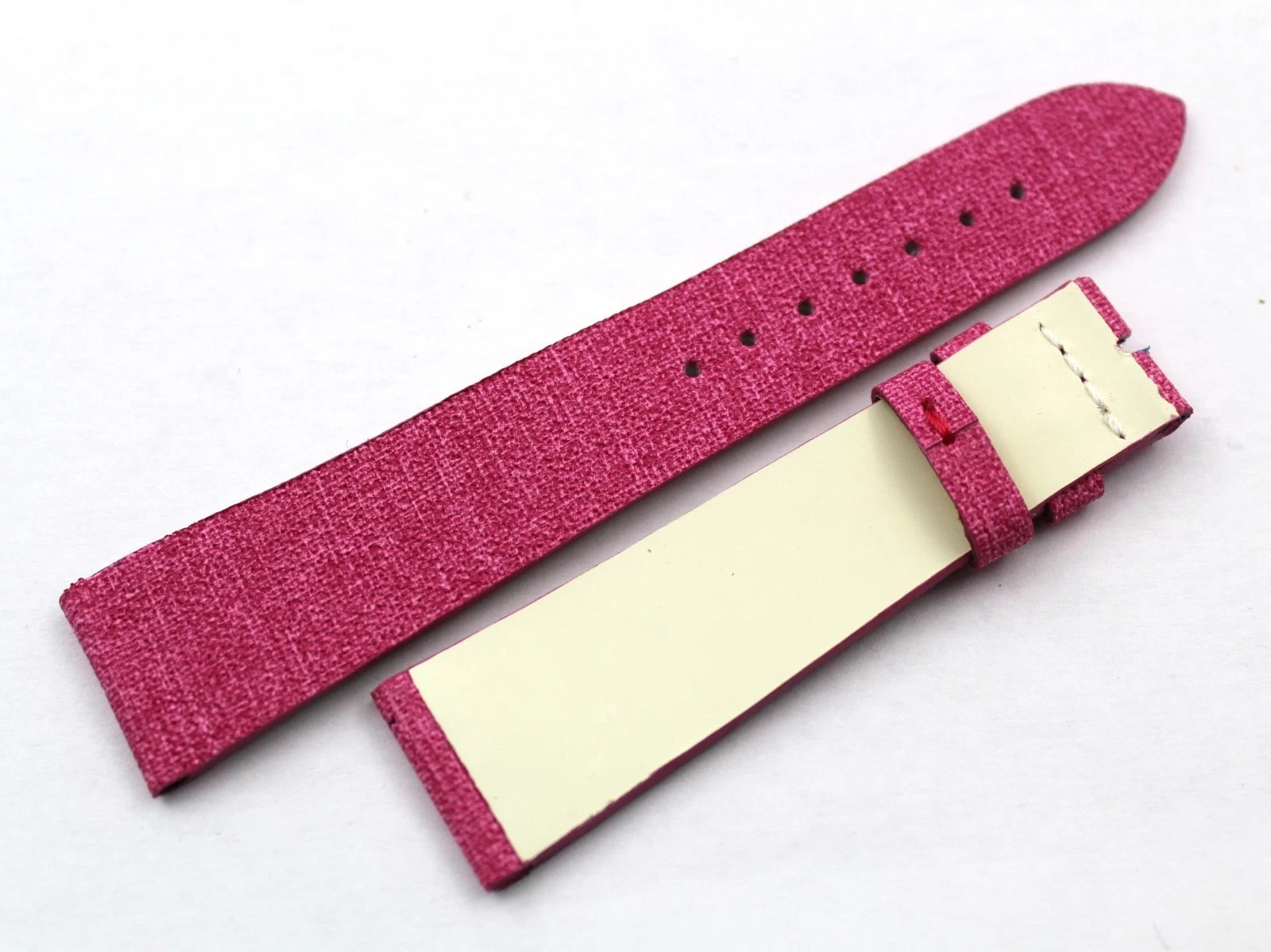Vegan Watch Straps 100% Fuchsia Sport Watch Parts Various Sizes New