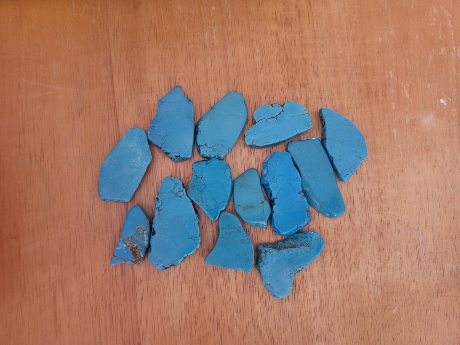 Manmade turquoise faux stones blue jewelry making pieces western lot mix