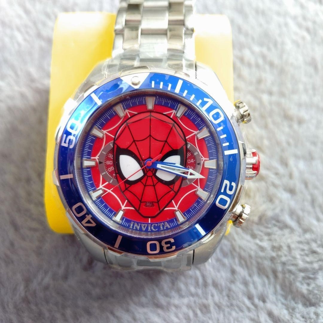Invicta Marvel Spider-Man Silver Watch 50mm Quartz Limited Edition New