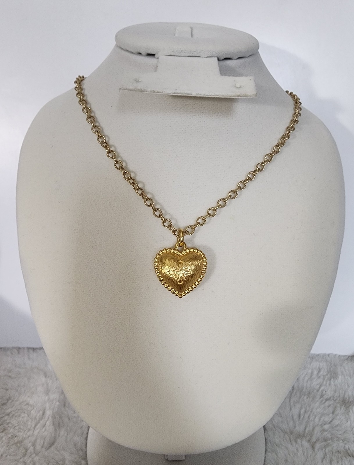 Vintage gold-plated sterling silver necklace by Samuel Aaron Inc. (1990), 25 cm.