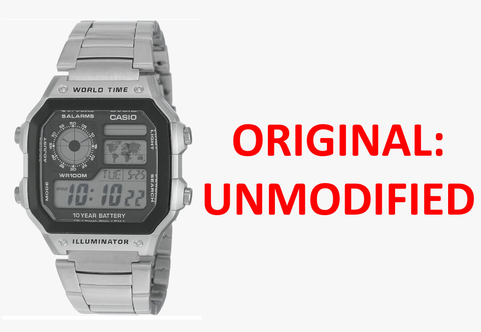 CASIO AE-1200WHD. Royale World Time Watch Mod. Hydromod.