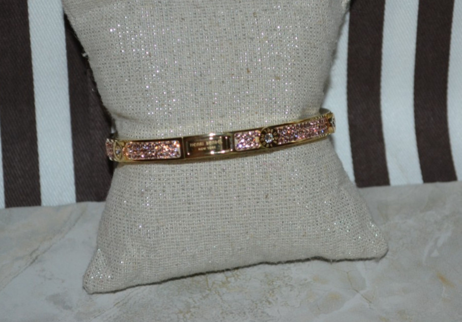 Henri Bendel Miss Bendel Pave Bangle Bracelet