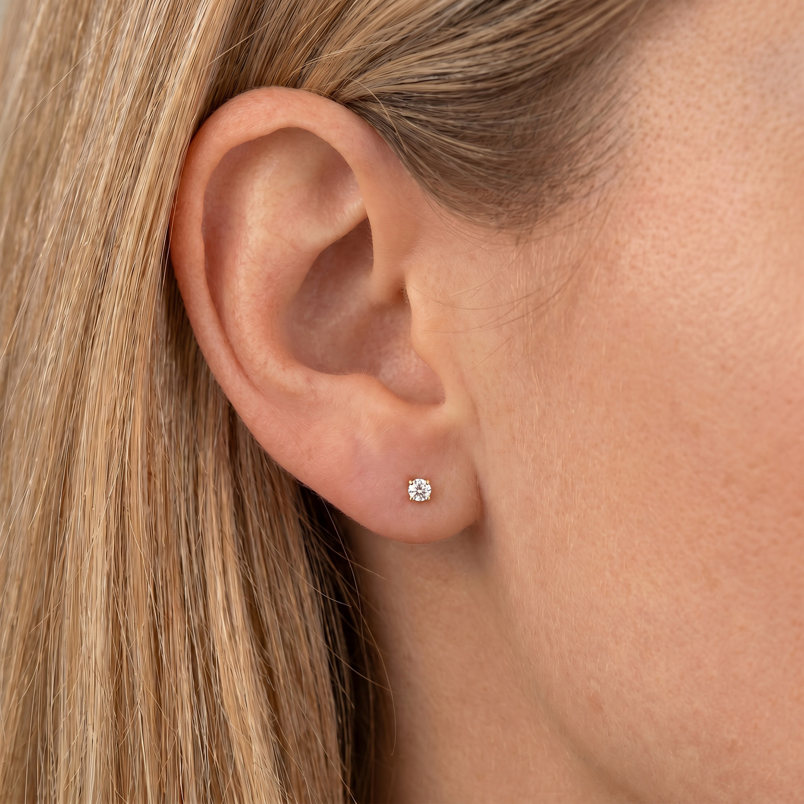 1/4 Ct TDW Genuine Diamond Studs Available in 14k White or Yellow Gold