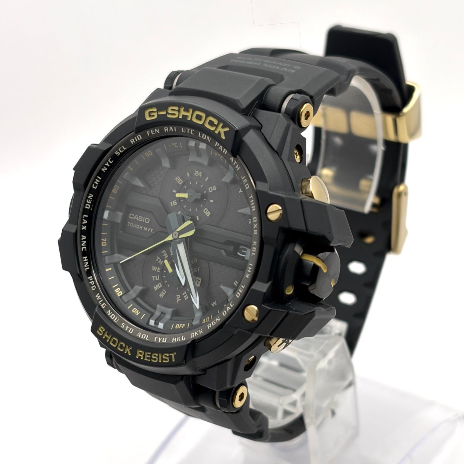(T890) Rare fully operational CASIO Radio Solar G SHOCK Limited Model 30th Anniv