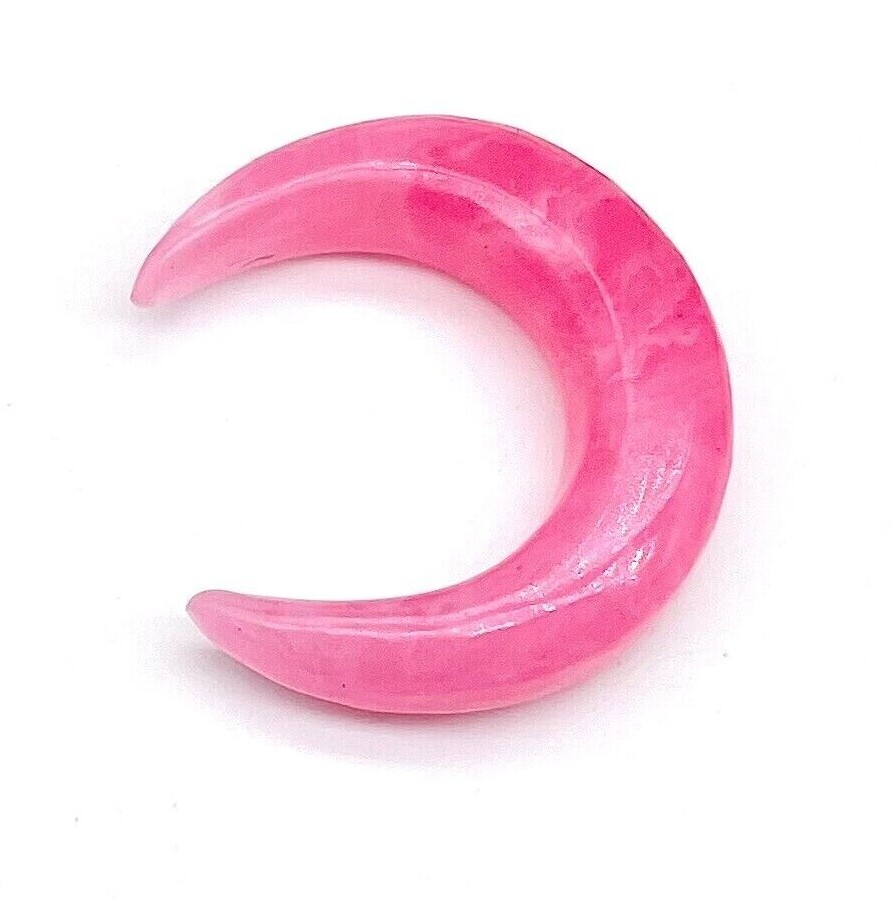 Rose Quartz Septum Pincher, Handmade size 12g(2mm) to 5/8”and custom Available