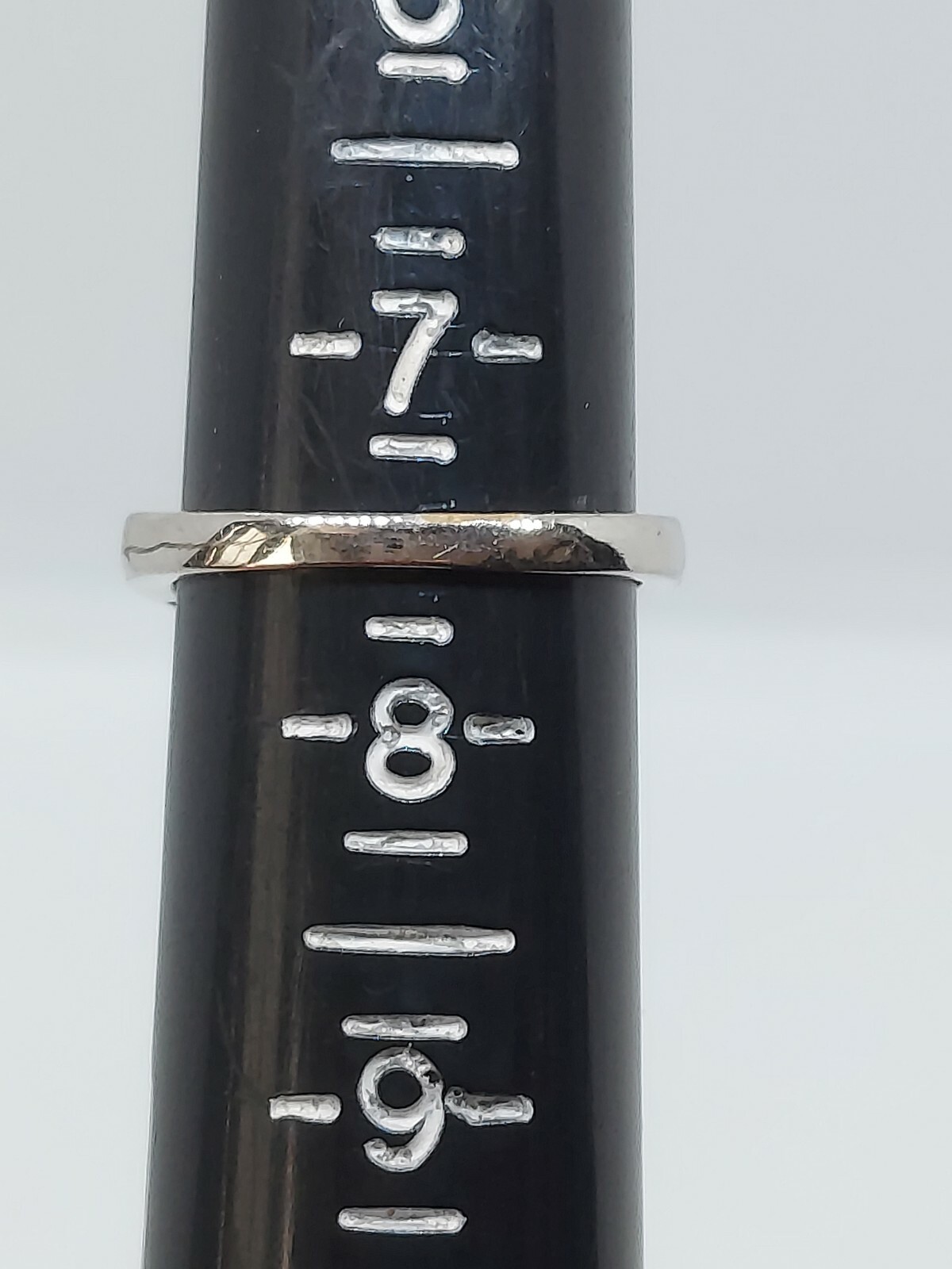 Karis STS Silver Tone Feceted Smoky Quartz Ring size 7.5