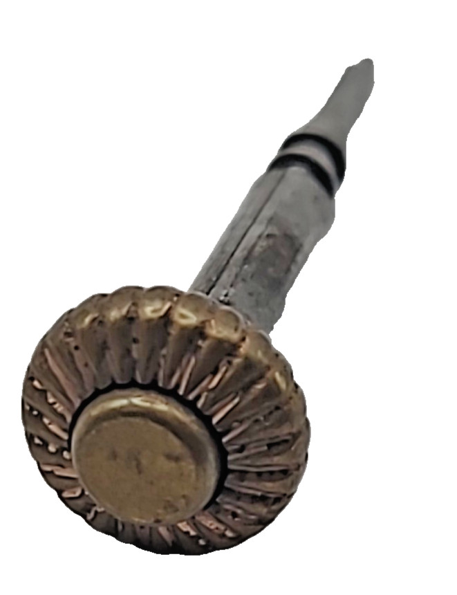 SB10 S15: Vintage Pocket Watch Fluted Crown 8.4mm D x 24.7mm L x 2.8mm Stem D