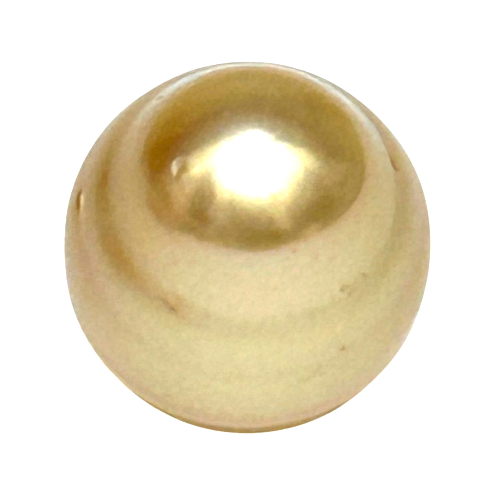 Gorgeous 14.3 x 17mm 23.3 Carats Philippines South Sea Pearl – Rich Gold Oval