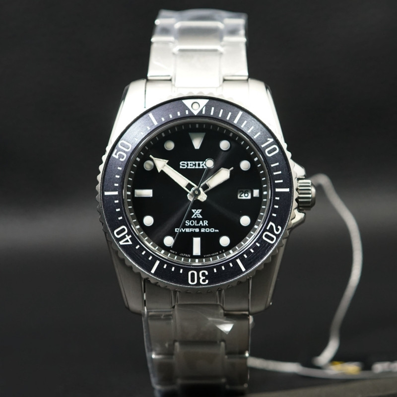 SEIKO Prospex Sea SNE569 Gray Dial Solar Power Diver Men’s Watch New with Box