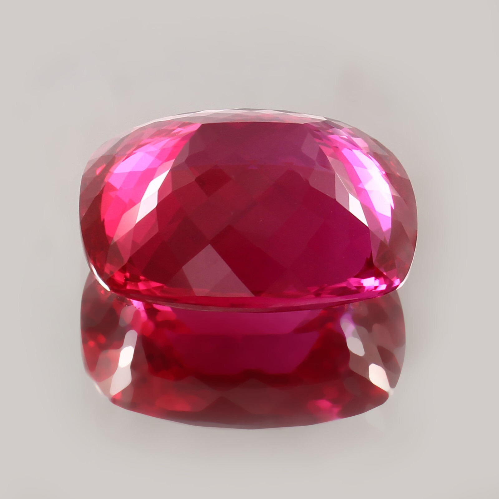 AAA Natural Flawless Museum Grade Burma Ruby Loose Cushion Gemstone Cut 26×22 MM