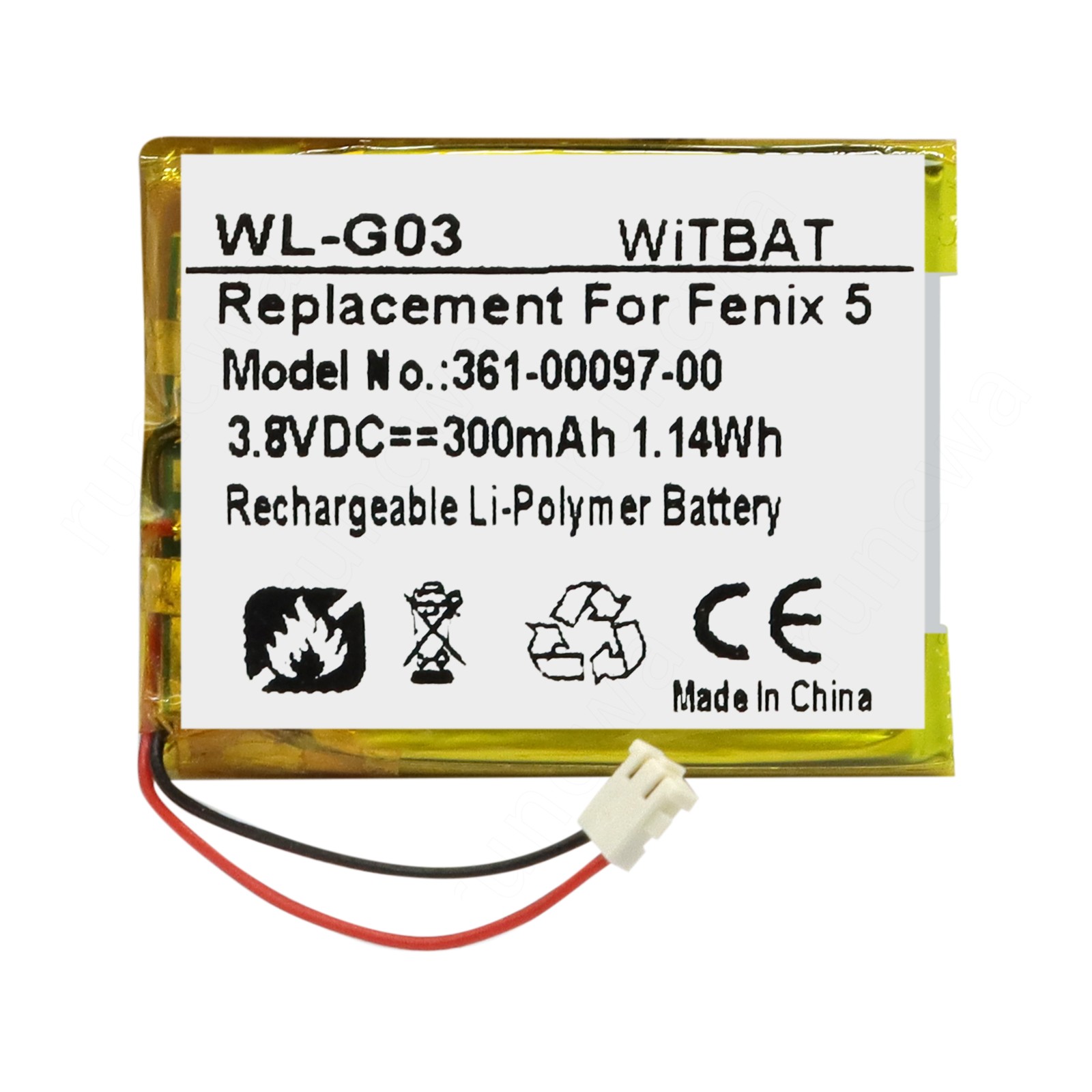 361-00097-00 Battery For Garmin Fenix 5 6 7 5X Fenix 6Pro Fenix7Pro GPS Watch