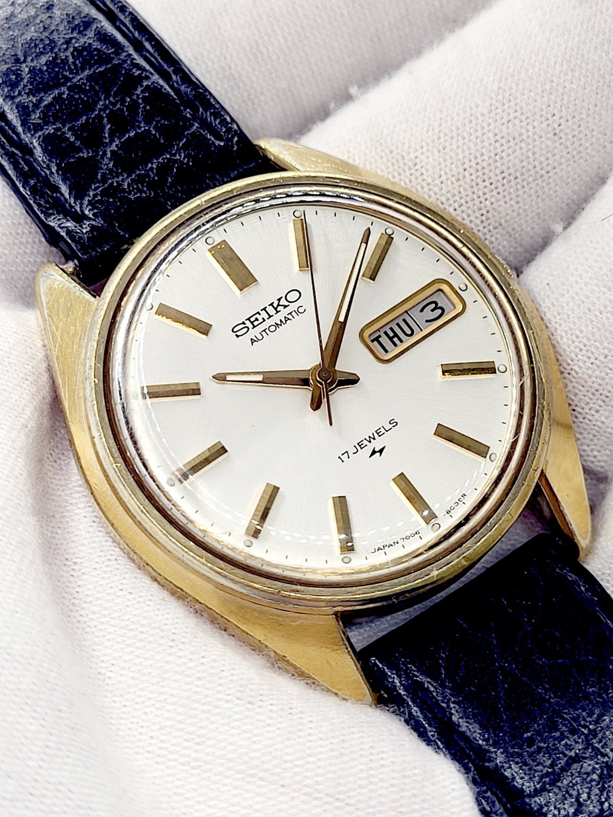 Seiko Gold Automatic [RUNS] 17 Jewels Japan 6309-7149 Vintage Men’s 36mm Watch