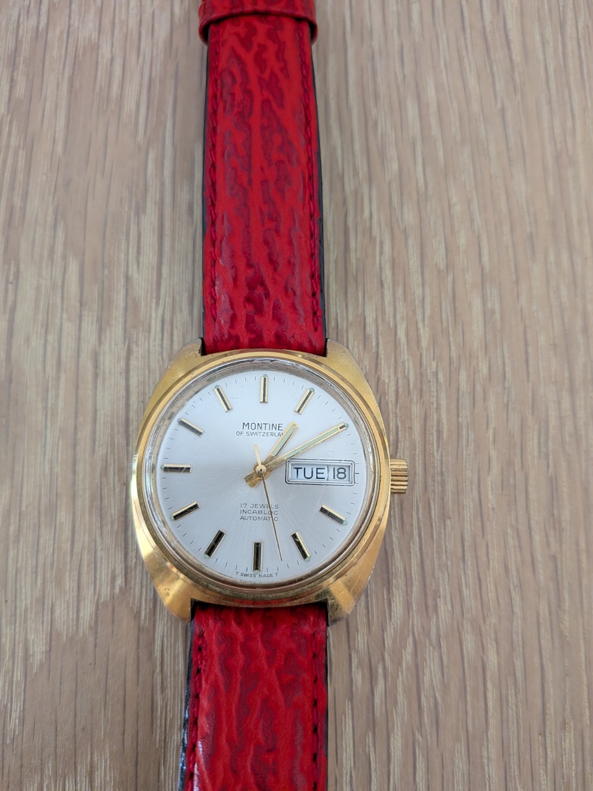 Montine Of Switzerland 17 Jewels Automatic Incabloc Men’s Watch