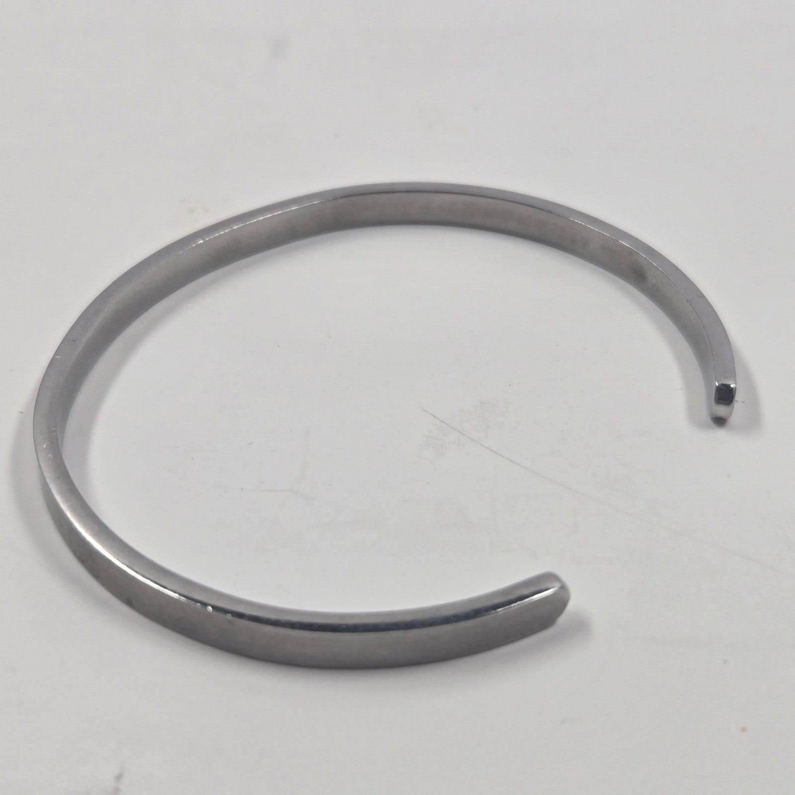 I AM LOVED Engraved Silver Tone Cuff Bracelet Inspirational Message Bangle