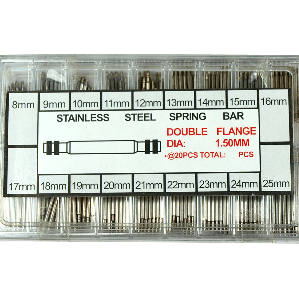 360 PCS Stainless Steel Watch Band Spring Bars Strap Link Pins 8mm – 25mm