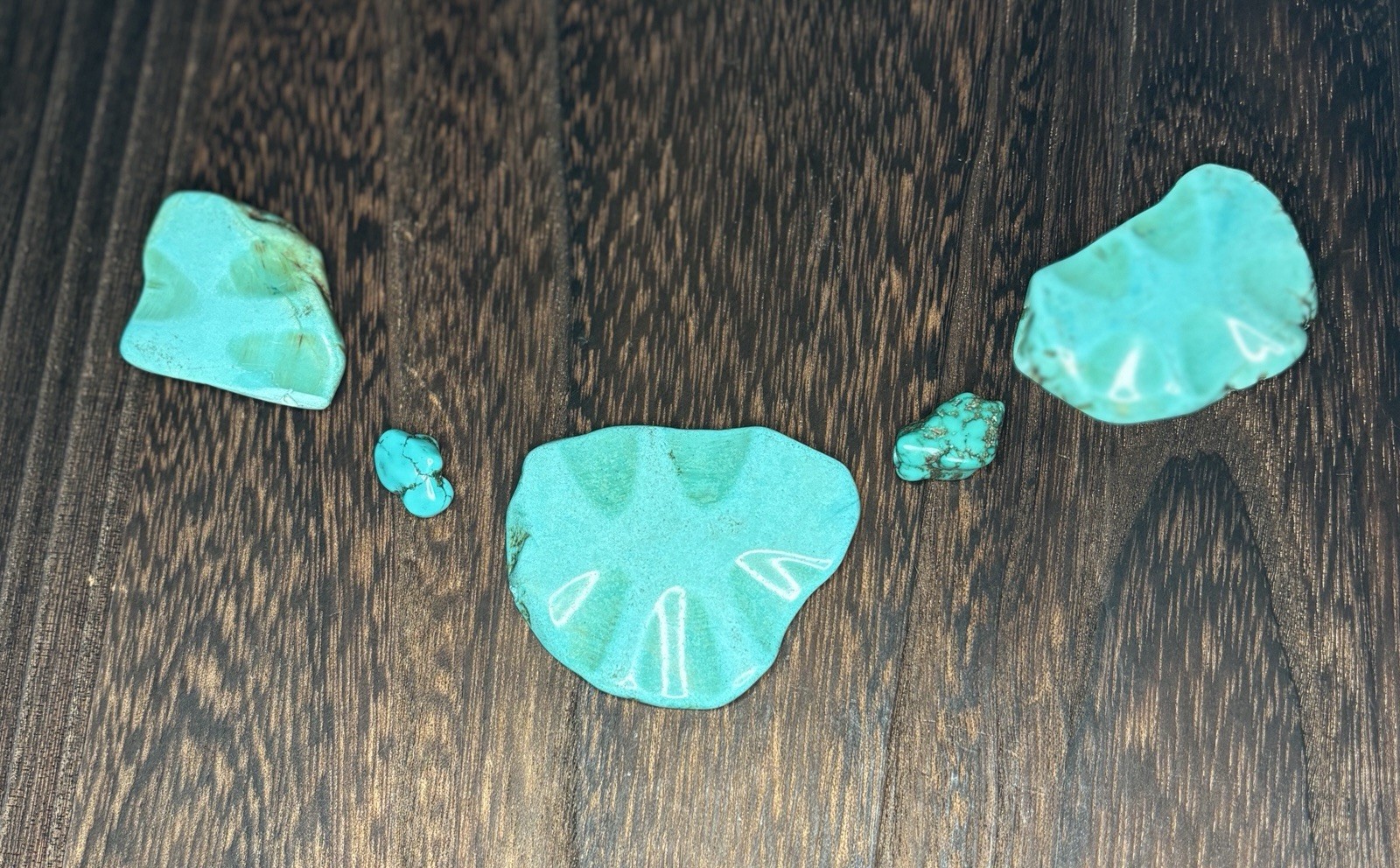 Kingman Turquoise Side-Drilled Focal Stabilized Slabs 54 Grams
