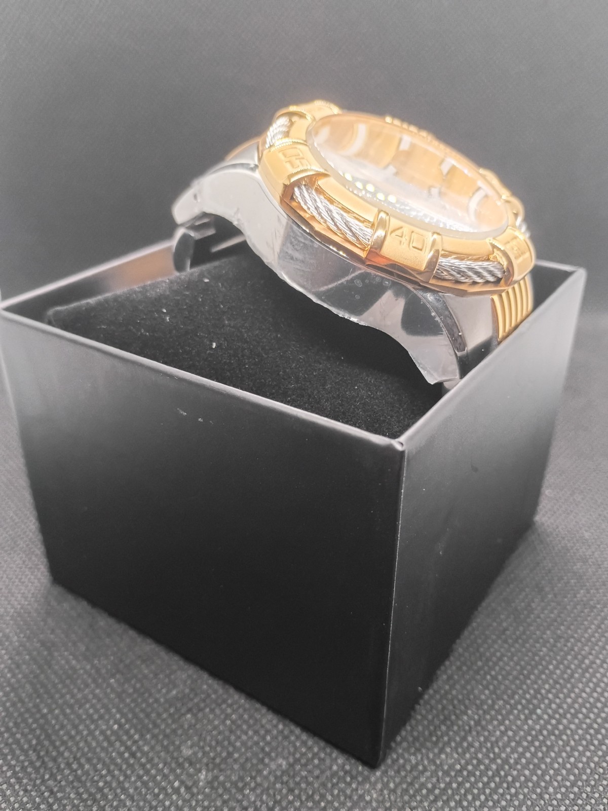 New Invicta Bolt 25864 51mm Chronograph TwoTone Stainless Steel Watch In Box!
