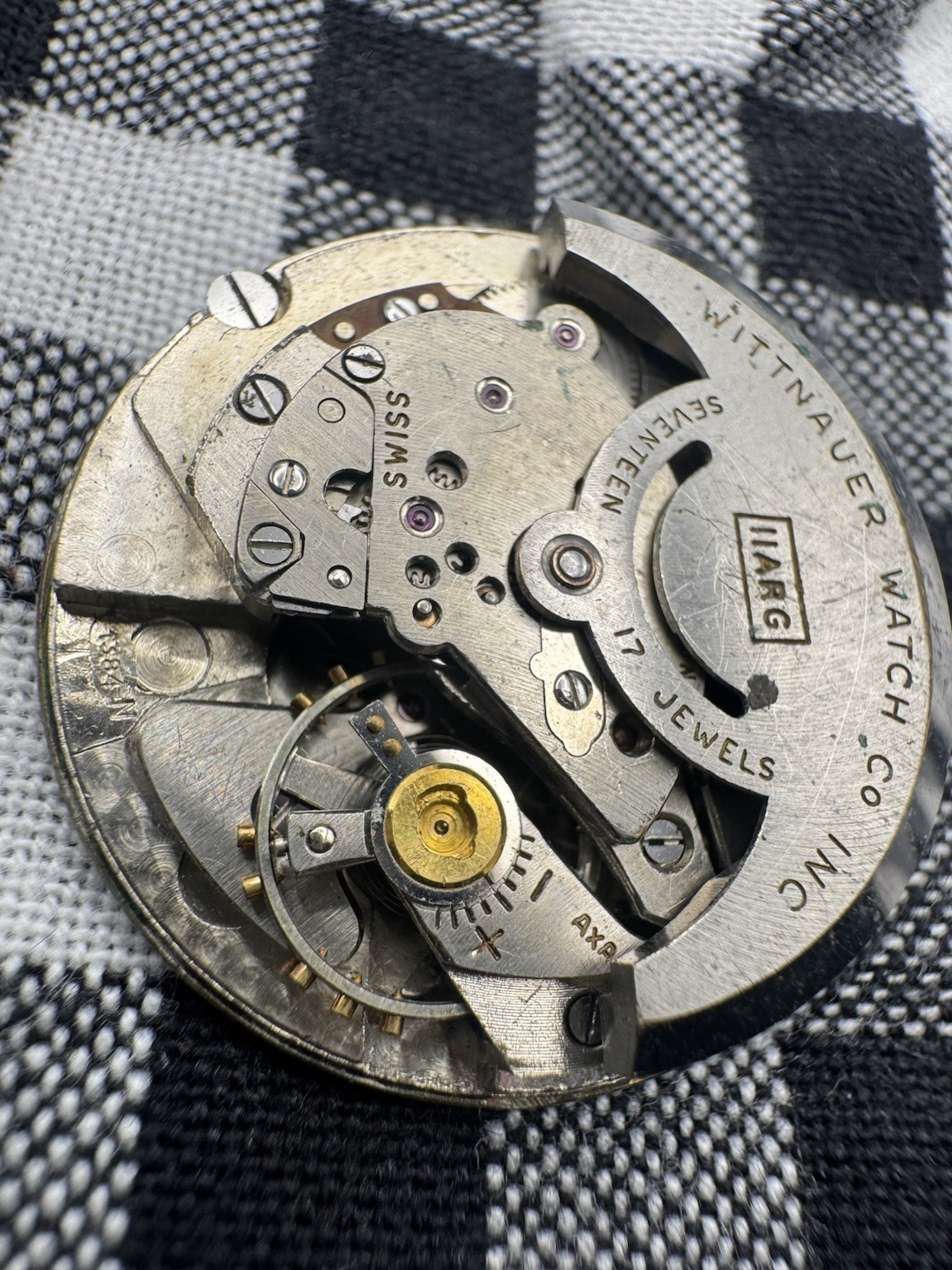 Vintage Men’s Wittnauer Automatic Wrist Watch Dial Mvmt For Repair 184