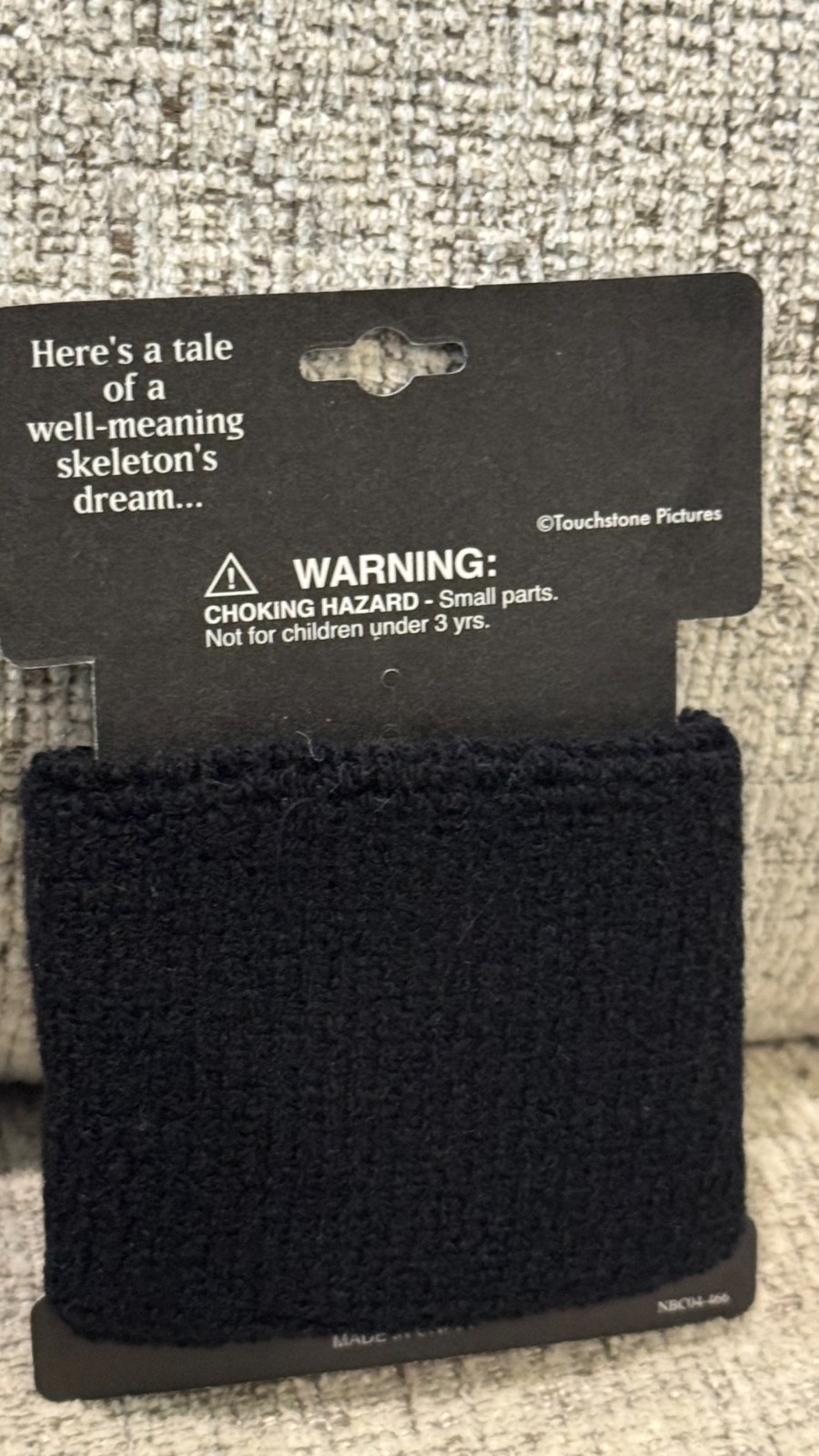 Nightmare Before Christmas TWO 2 Black Wristband Jack Skellington Sweatband