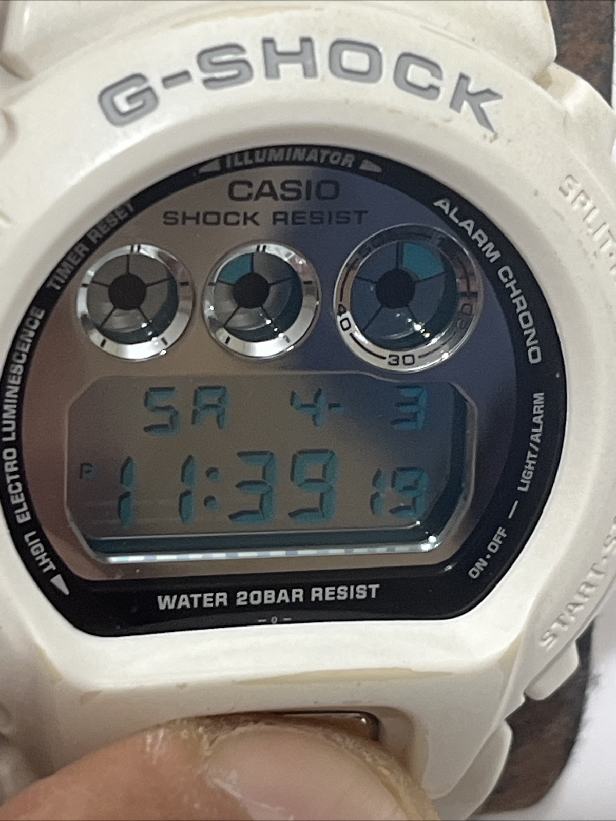 CASIO G-SHOCK 3230 DW-6900MR QUARTZ DIGITAL DISPLAY WATCH W/ New Battery!