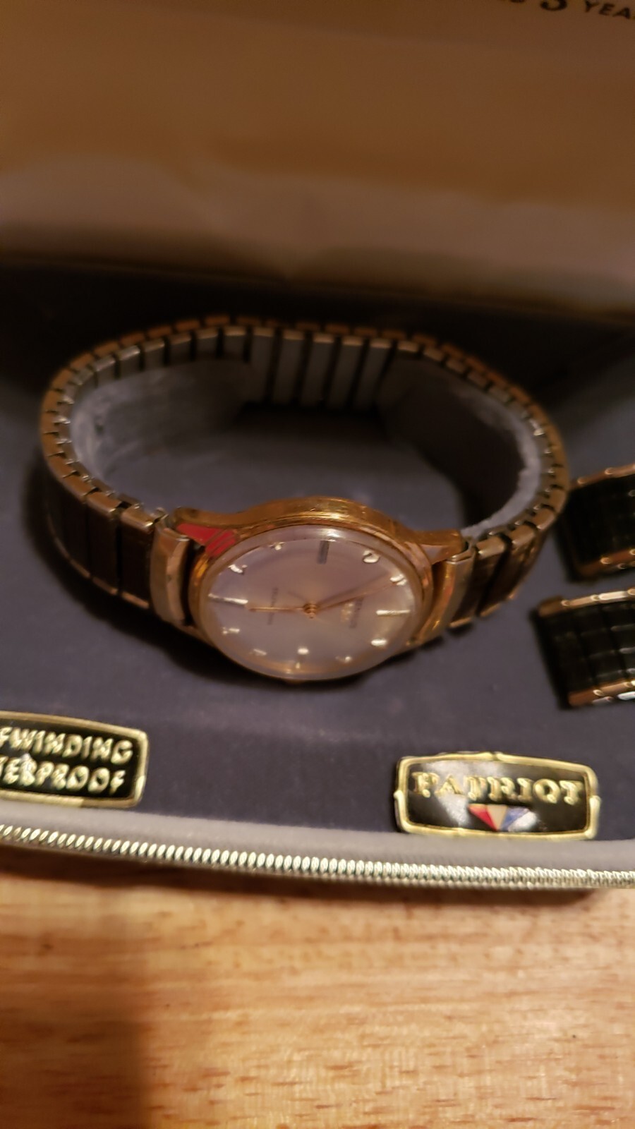 BENRUS Vintage Unisex Self Winding, Patriot Waterproof Wristwatch in Box, Auth.