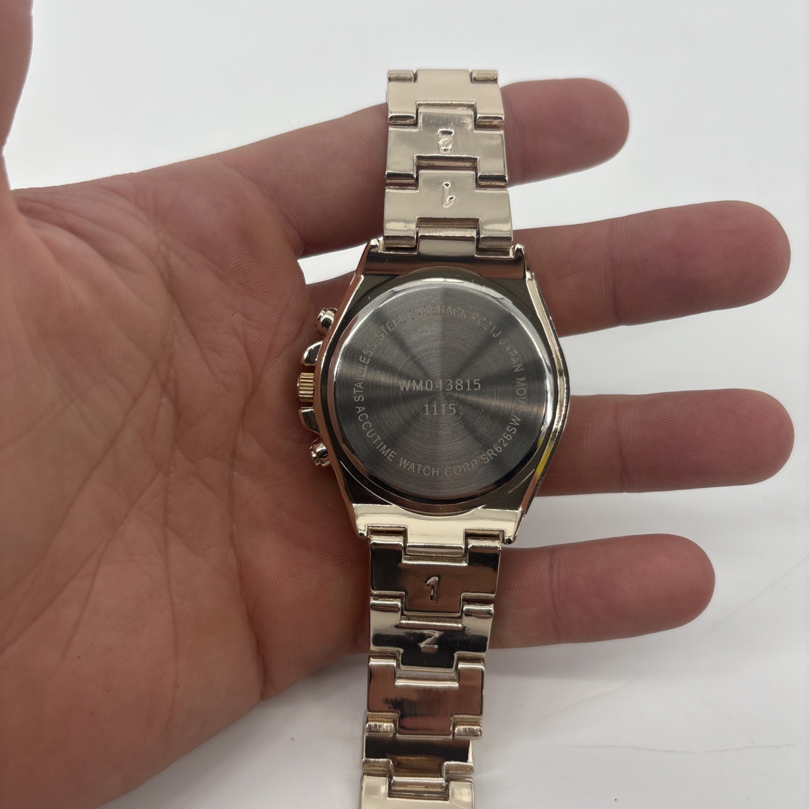 Men’s Stainless Steel (SR626SW) Accutime Watch Corp -Free Fast Shipping!