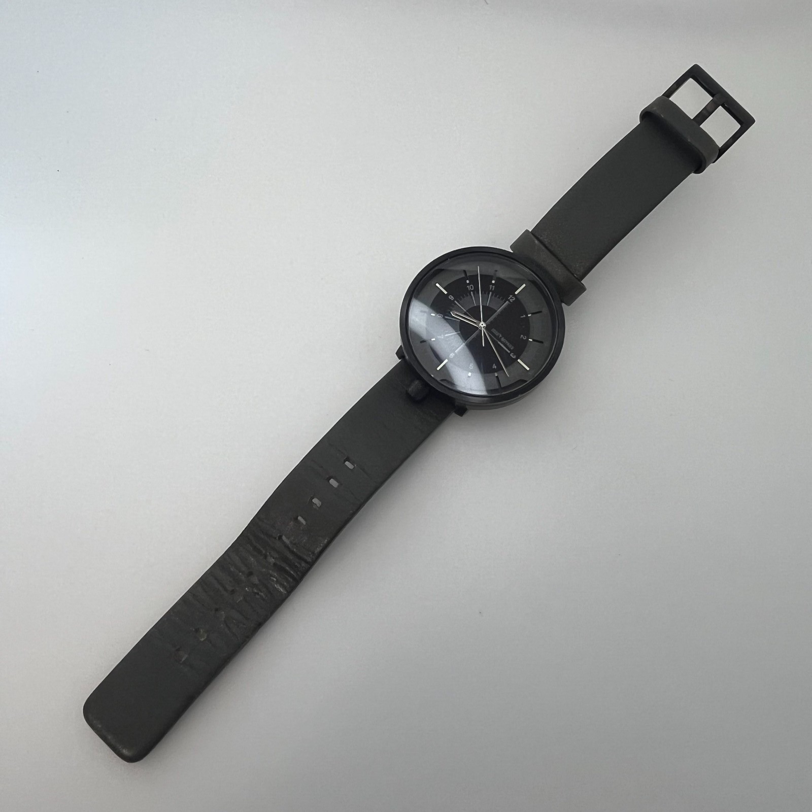 SEIKO ISSEY MIYAKE 1/6 Nao Tamura Watch leather Band Japan AUTOMATIC w/Box #570A