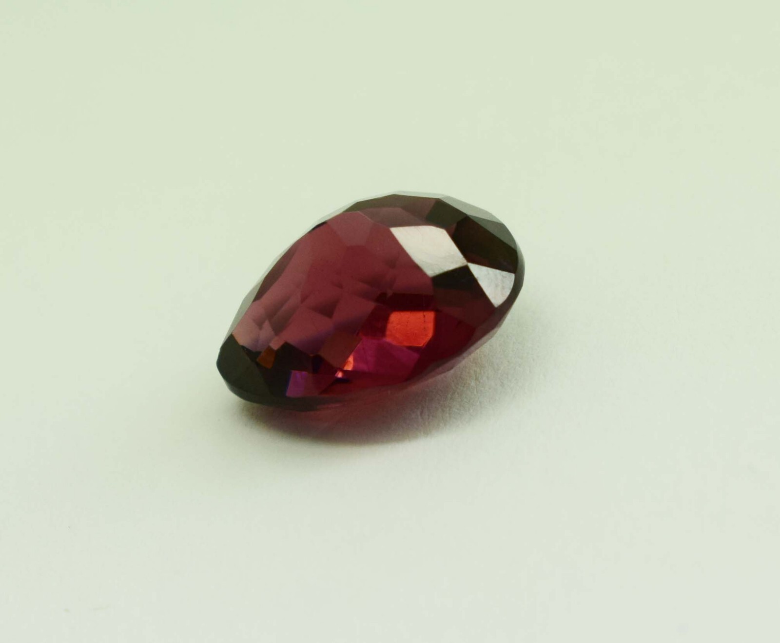 11.15 Ct Beautiful Vibrant Natural Hessonite Red❤ Garnet Gemstone Rare Pear Cut