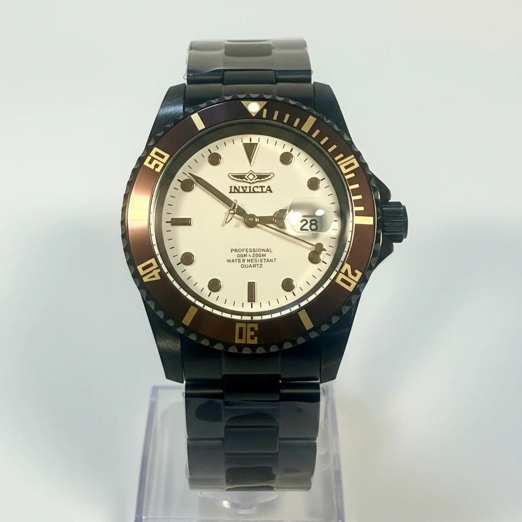 50531 Invicta Mens Pro Diver Vectide Chocolate and White Dial 42mm Watch 200M