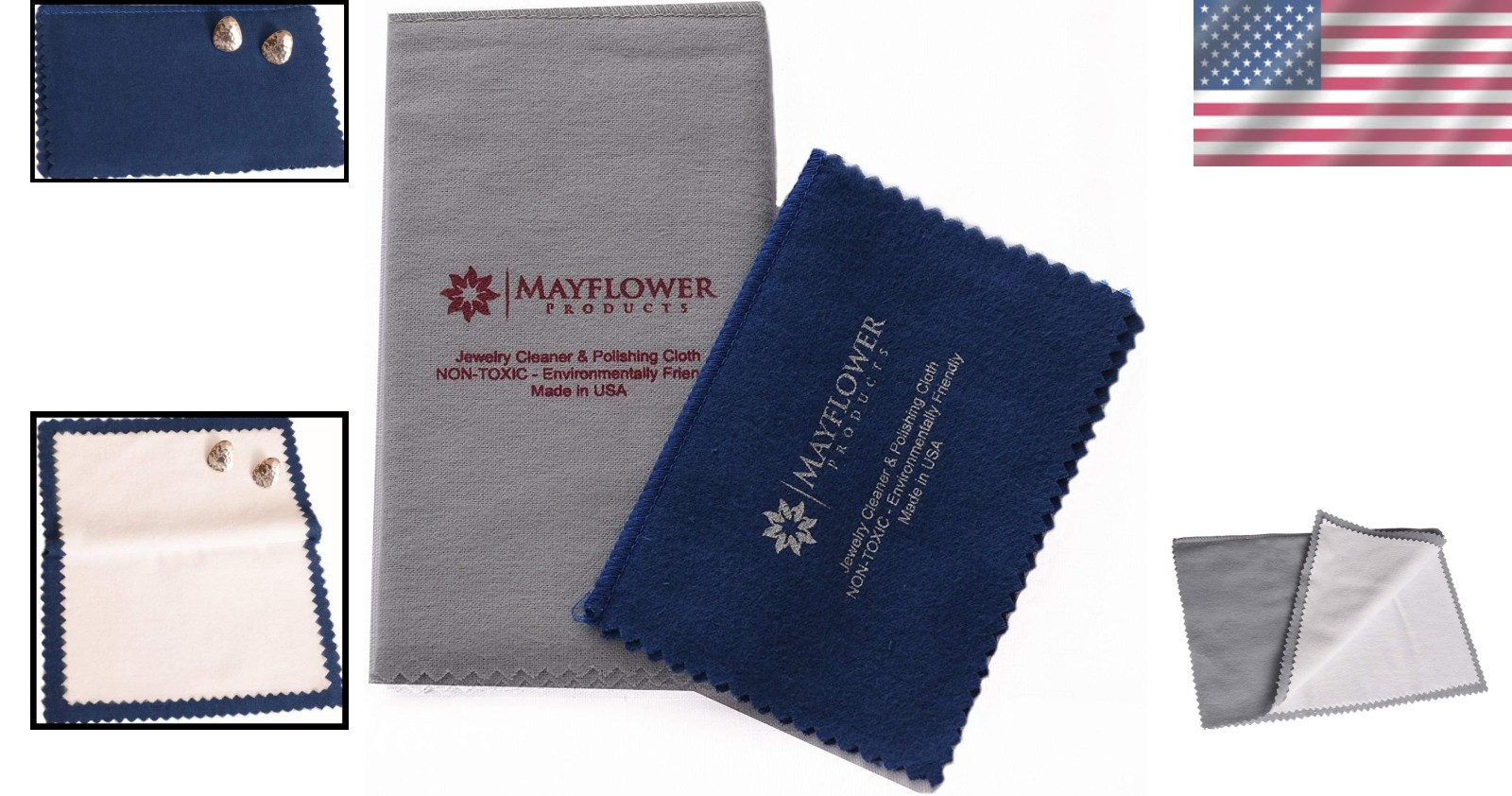 Ultra-Soft Jewelry Polishing Cloths, Non-Toxic Care for All Valuables – 2 Sizes