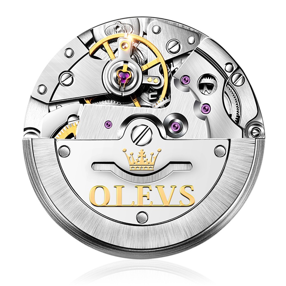 OLEVS 6638 Luxury Simple Business Water Resistant Green Black Chronograph Watch