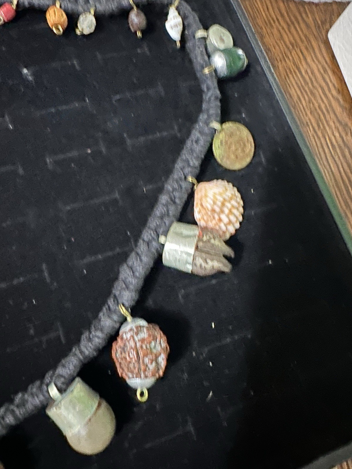 NEPAL or TIBETAN SHAMAN NECKLACE VARIED ITEMS TOOTH ATTACHED