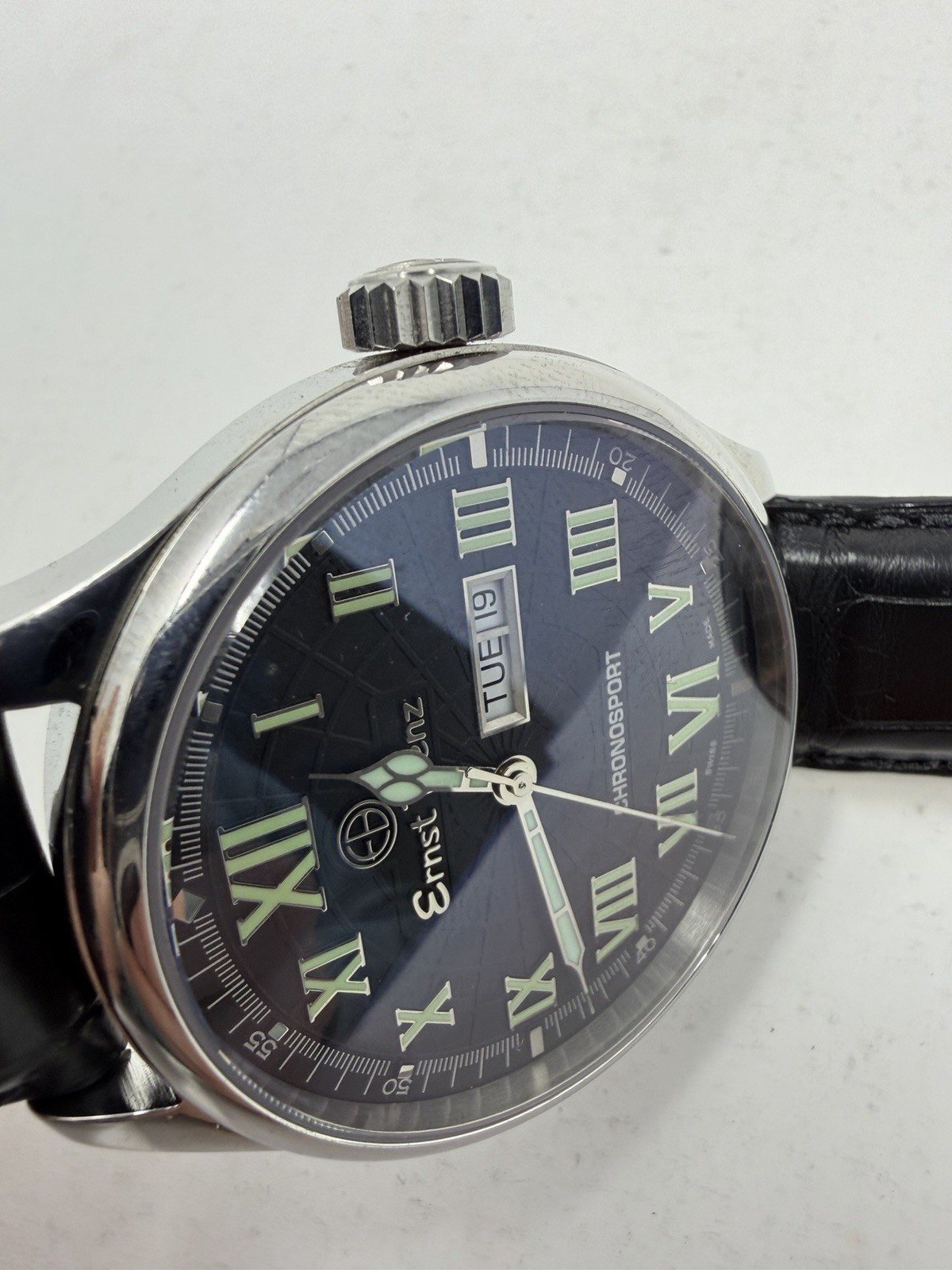 Ernst Benz Chronosport GC10251 Stainless Steel Black dial 47mm Automatic watch