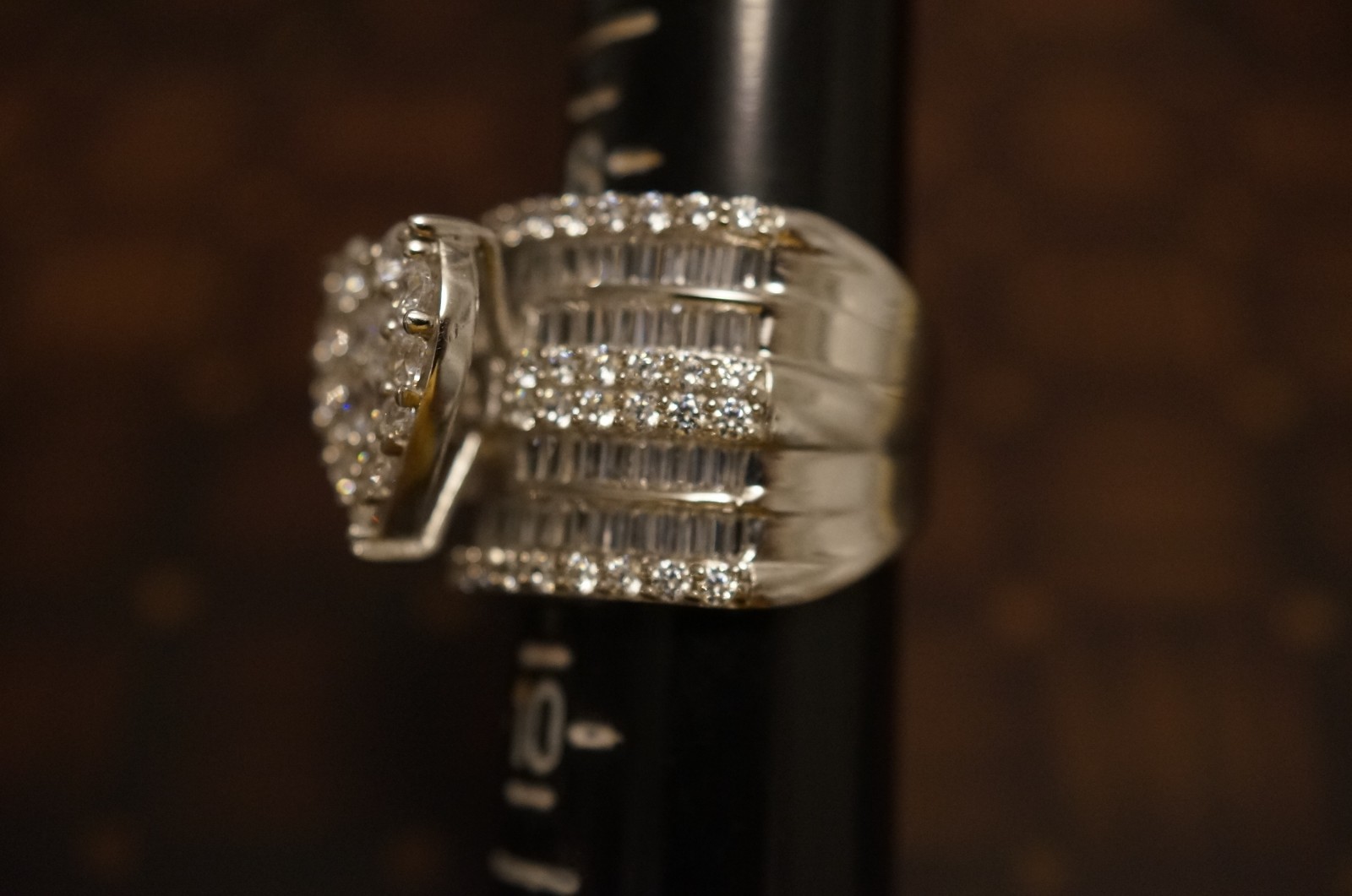 Bella Luce CZ Rhodium over Sterling Heart Ring 8.25ctw JTV BLN309 NWOT Size9