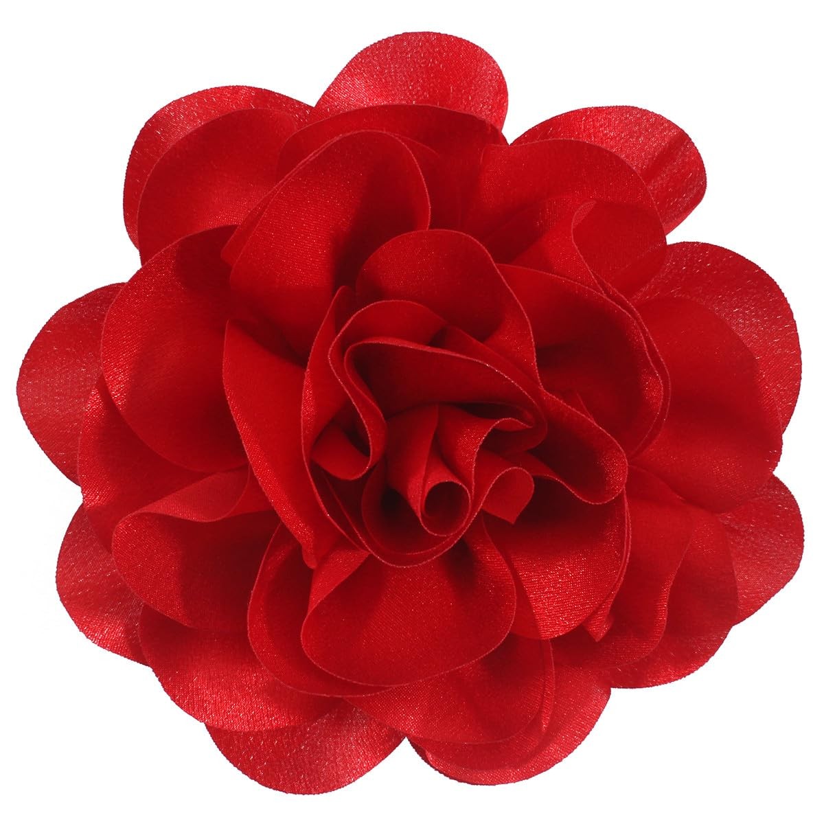 6.3 Inches Red Rose Hair Clip Large Flower Brooches for Women | Elegant Red F…