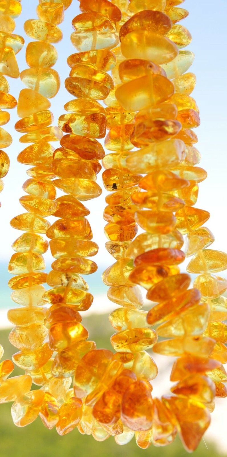 ✅51 cm =32gr RUSSIAN SOVIET BALTIC AMBER BEAD NECKLACE 琥珀 BRACELET STONE PENDANT